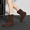 Fashion Suede Flats Women Ankle Boots Fashion Retro Classical Shoes for Woman 2025 Winter New Trends Shoes Comfort Short Boots De Mujer