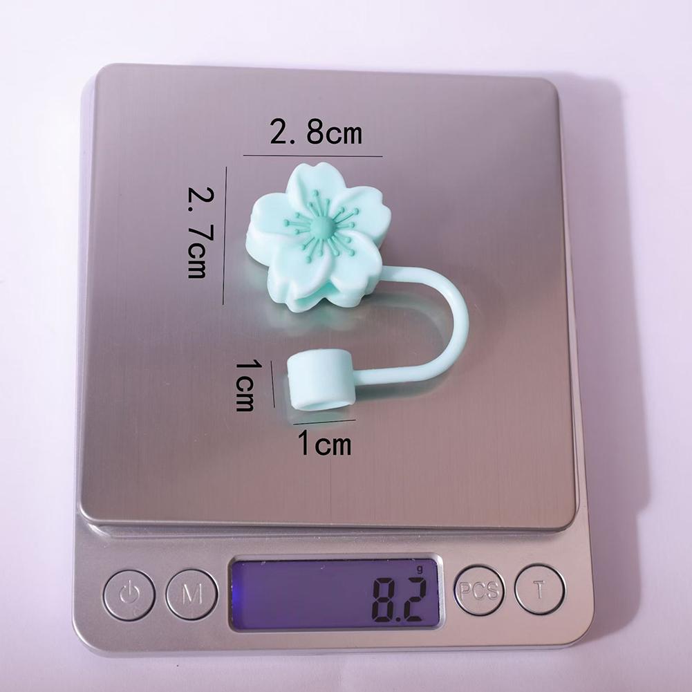 Flower Straw Cover Cap Dust-Proof 10mm Straw Topper Cup Accessories Straw Tips Lids for Stanley Cup Gifts for Kids Party Favors