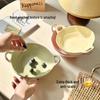 Wzrins Japanese Cream-Style Irregular Double-Eared Bowl - Perfect for Baking, Salads, Fruits, and More