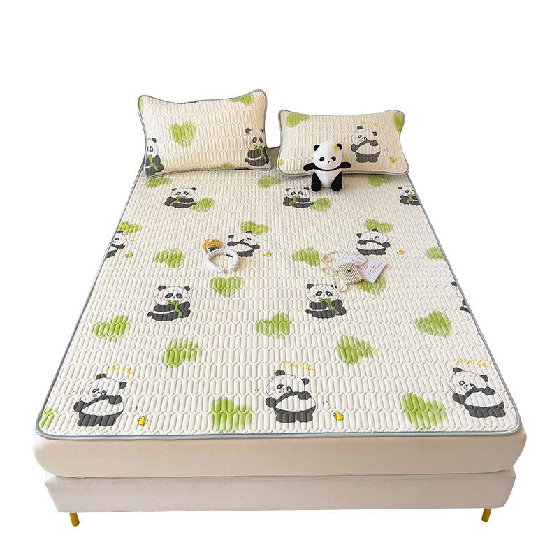 New Cartoon Comic Latex Summer Mat Washable Fresh Baby Ice Silk Summer Mat Child Air Conditioner Soft Seat