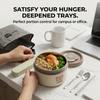 Kawaii 304 Stainless Steel Bento Box Thermal Lunch Box with Handle Microwave Safe Food Storage Containers for Kids Adults School
