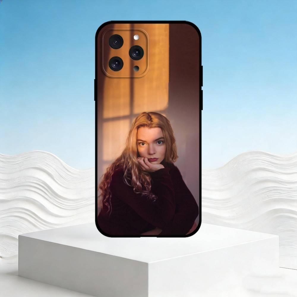 A-Anya Taylor-Joy Handyhülle Für iPhone 17,16,15,14,13,12,11 Plus,Pro Max,SE4Weiche Silikon-Schwarze Hülle