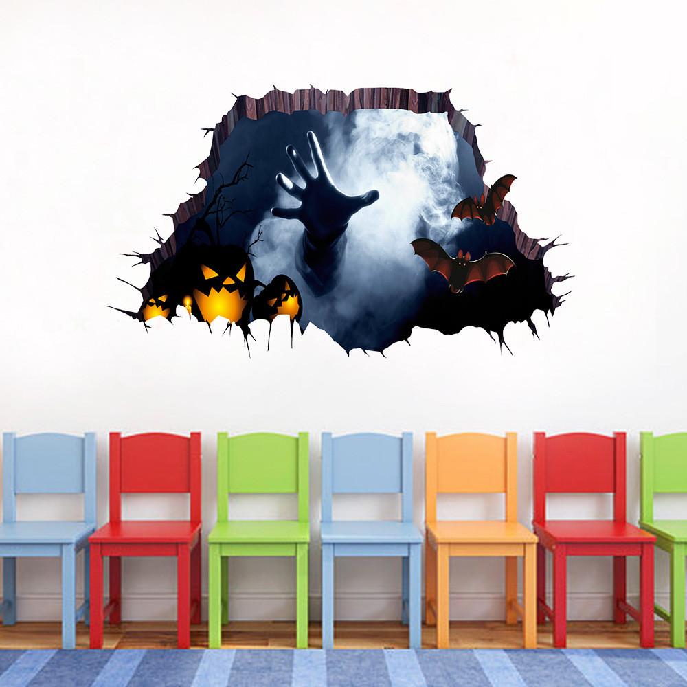 Horror Claw Halloween Sticker Scary Wall Decal Selfadhesive Pvc Decor Halloween