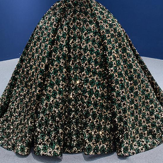 Cross-border Shiny Pitaya Puffy Skirt Wedding & Evening Gown