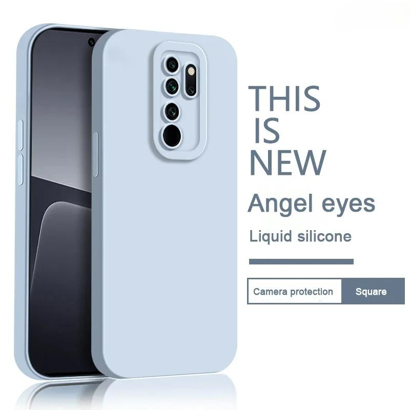 

Чистый цветной мягкий жидкий силиконовый чехол для телефона Xiaomi Redmi Note8 Note 8 Pro Angel Eyes 8Pro Note8Pro 5G высококачественная задняя крышка