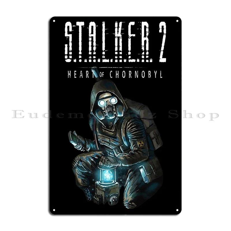Stalker Heart Of Chernobyl Game Art Metal Plaque Designs Cinema Wall Cave Club Pub Tin Sign Poster