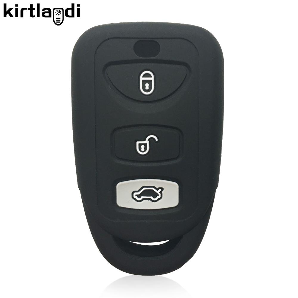 Silikonový obal držák na klíče od auta pro Kia Magentis Carens Sonata sorento rio soul forte pro Hyundai Tucson accent Santa Fe Avante