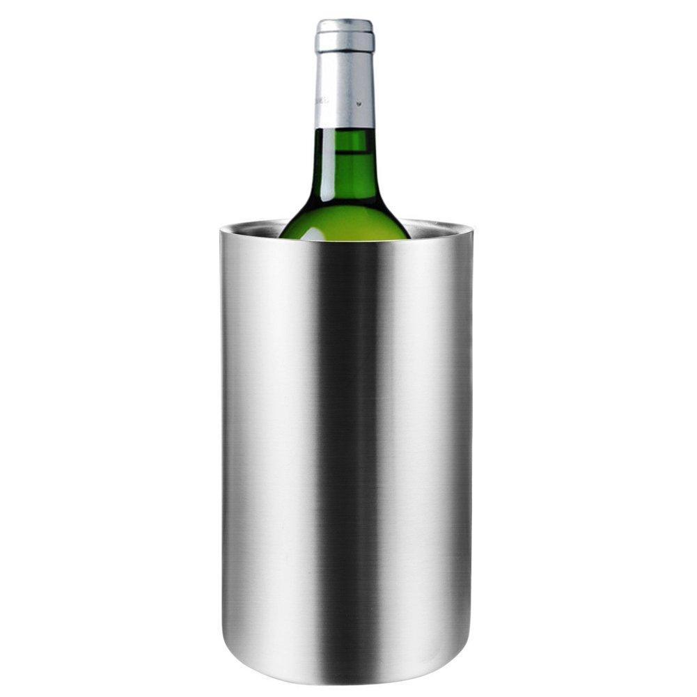 

Wine Cooler Stainless Steel Double Wall Ice Bucket TOKYO GOODS MARKET серебряный