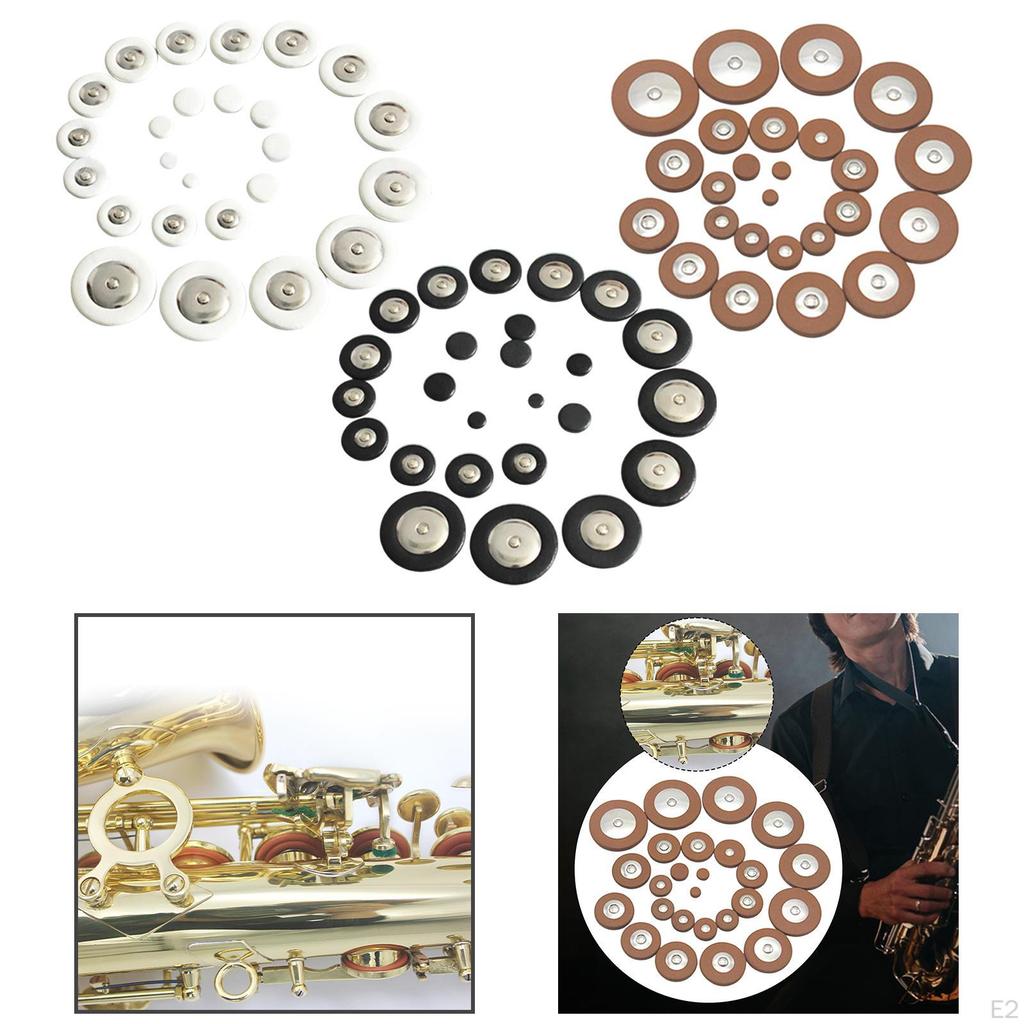 25 Stück Altsaxophon Polster Set Zubehör Einfach zu Bedienen Professionell Direkt Ersetzt