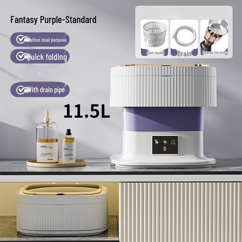 ZISIZ 11.5L Foldable Mini Washing Machine