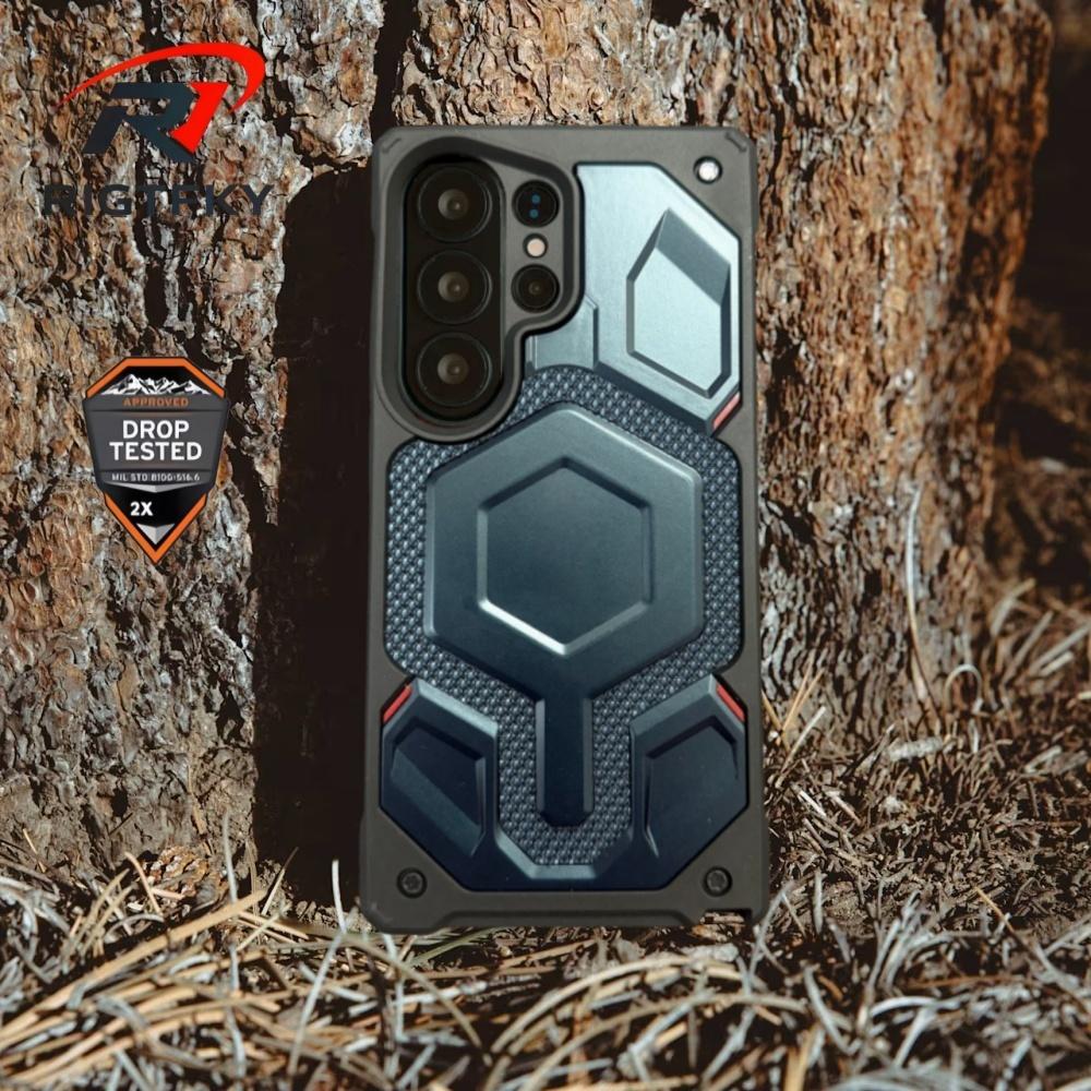 Exklusive Monarch Heavy Stoßfeste Rüstung Magnetische Handyhülle für Samsung S26 Ultra S25 S24 S23 S26ULTRA Robuste Schutzhülle