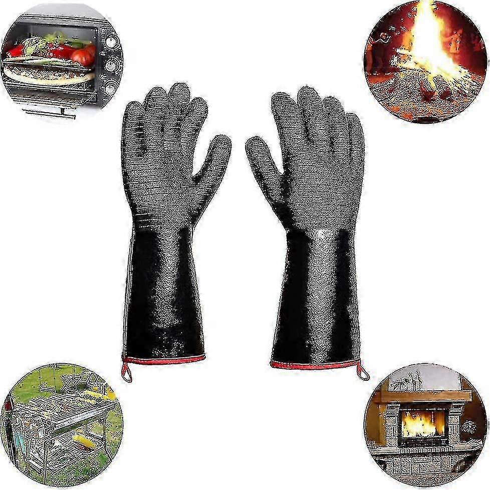 932f Heat Resistant Gloves Bbq Gloves Flame Retardant Protective Gloves-Good - CHUNCC