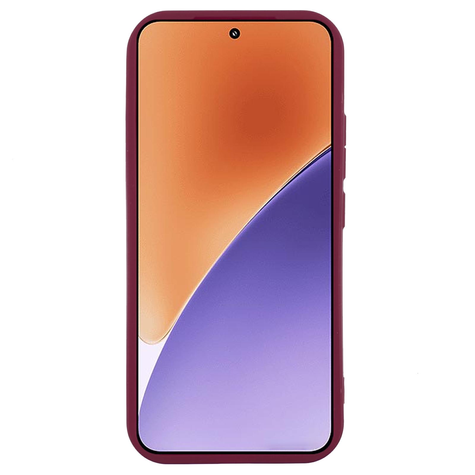 

Для Xiaomi 15 Чохол Рифлений Дизайн TPU Протиковзкий Чохол для Телефону Red