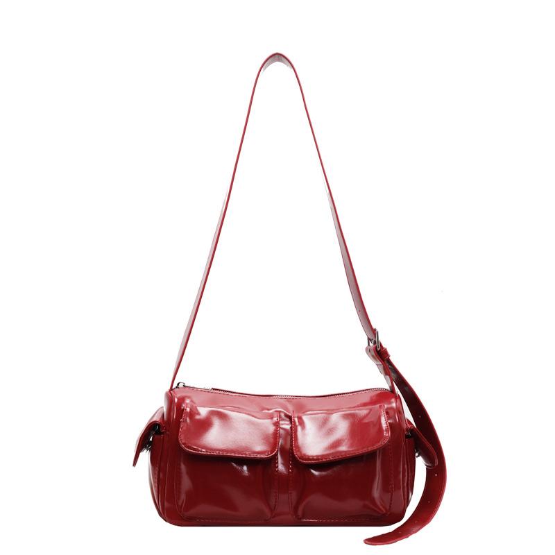 

Повседневная сумка Женская Новая Мода Многофункциональная Наплечная Сумка Мессенджер бордовый