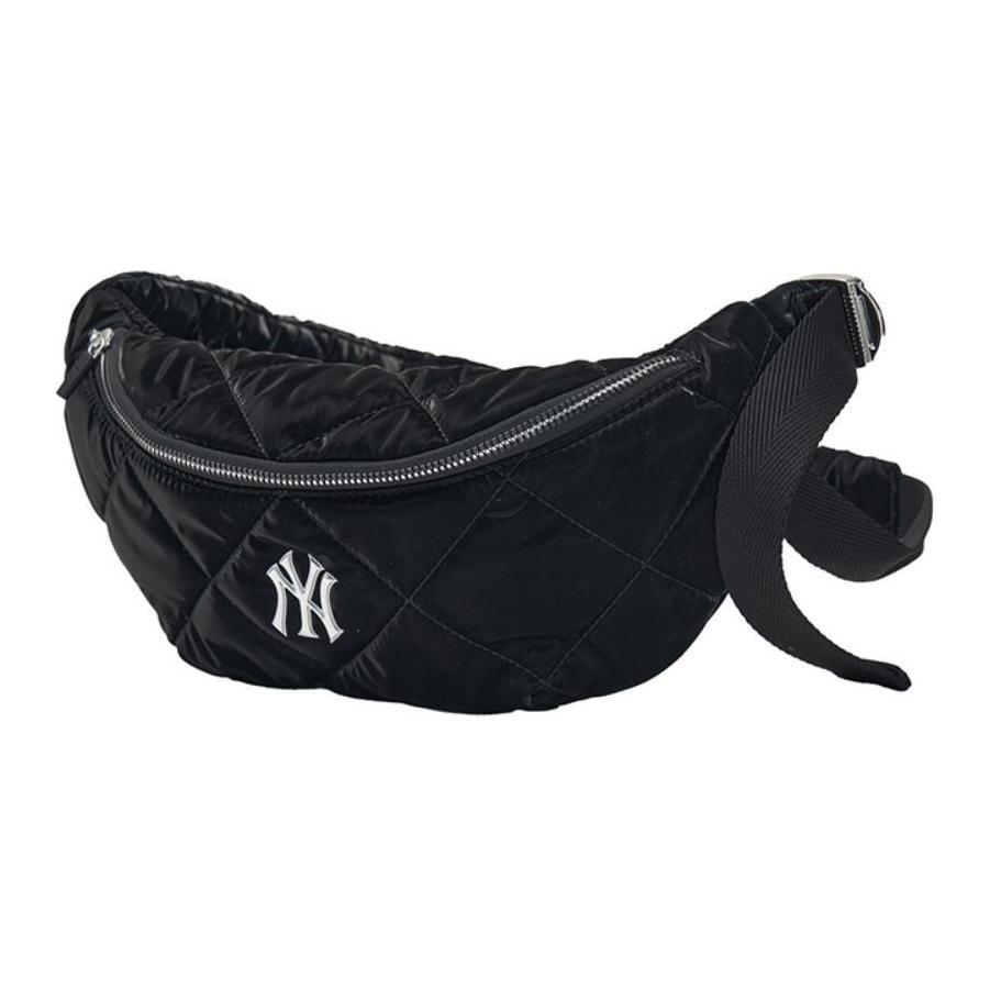 New MLB New York Yankees Polyurethane Crossbody Fanny Pack Regular Unisex Black 3AHSM064N-50BKS-BLACK