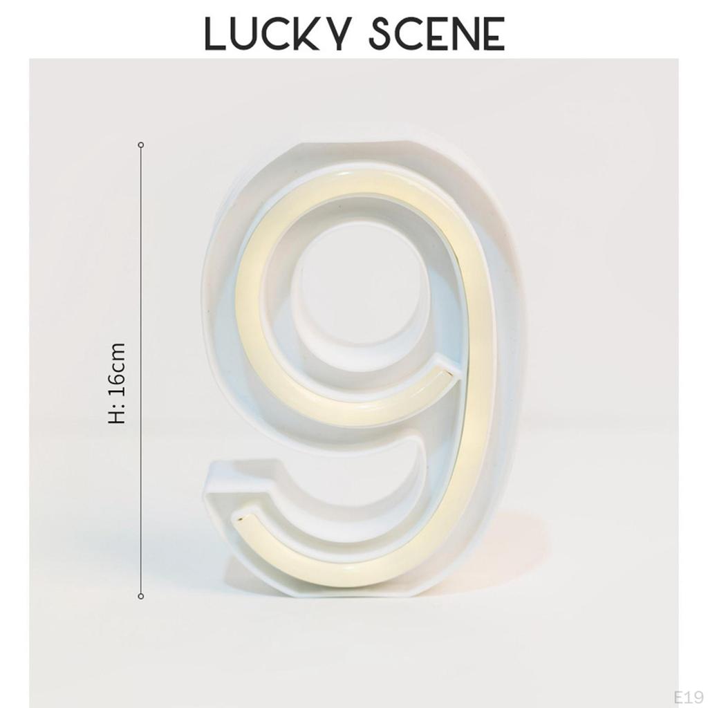 for Bedroom, Battery , Neon Number Sign Birthday Anniversary