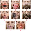 Unisex 3D Lustiges Gesicht Aufgedruckte Masken Winddicht Verstellbare Mundmaske Halloween