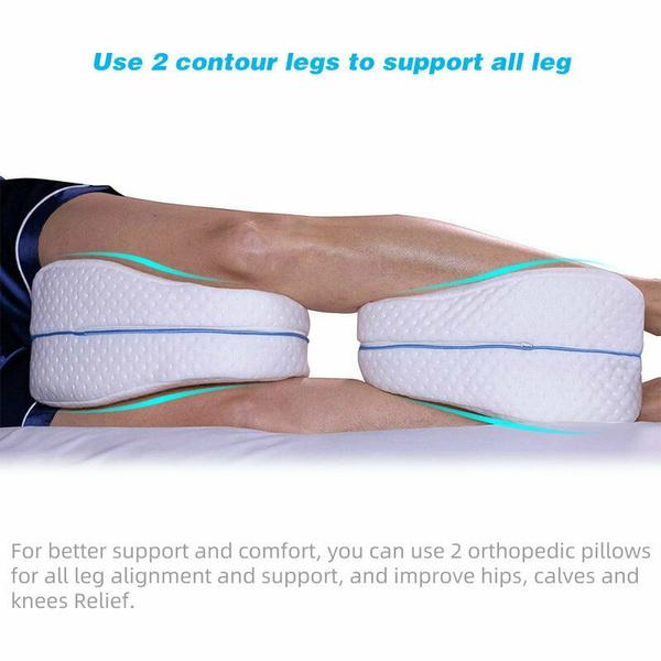 Upgrade Sleeping Orthopedic Sciatica Hip Pain Relief Thigh Leg Pad Memory Foam Cushion Memory Cotton Leg Pillow
