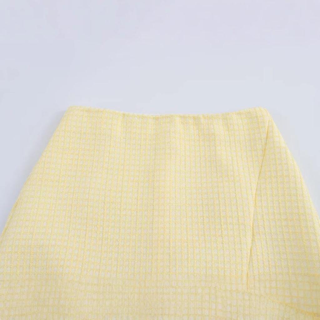 2025 Spring Women's European American Style Versatile Bow Decor Half Skirt