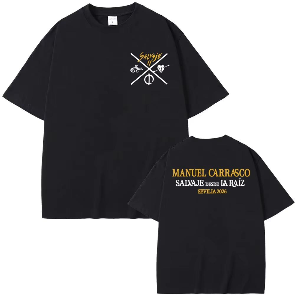 

Manuel Carrasco Salvaje Desde Ia Raiz Sevilla 2026 Print T-shirt Men Women Fashion O-Neck T Shirts Male Cotton TShirt Streetwear 5XL різнокольоровий
