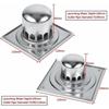 Drain de sol carré inox 150 mm anti-odeur pour douche et salle de bains - AIMOONSA