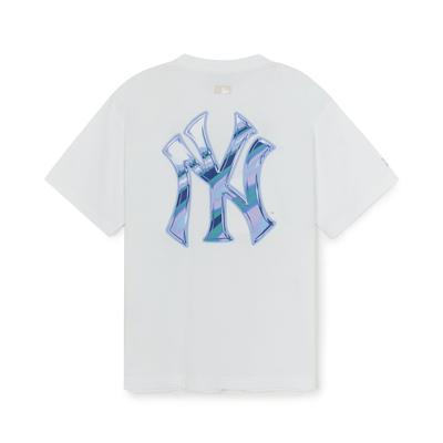 MLB New York Yankees Basic Collection SS25 T Shirt Unisex White 3ATSB6353-50WHS