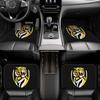 4pcs Richmond Tigers Logo Pattern Design Car Interior Floor Mats, Suitable For Sedan, Truck, SUV, Stylish Interior Protection, H