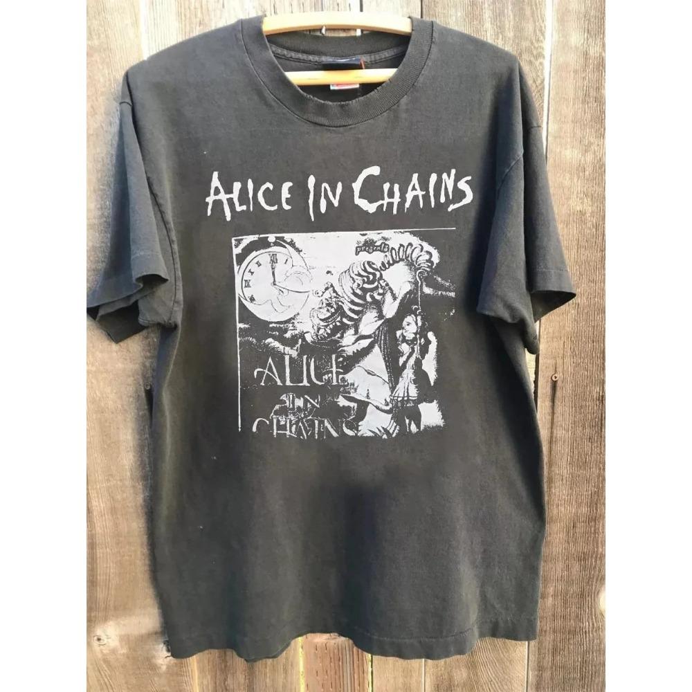 Vendita Calda Alice in Chains Dirt Retro Carbone Unisex Poster Stampa Grafica Maglietta Uomo Donna Manica Corta Estate Nuova Maglietta Larga Casual Oversize Top