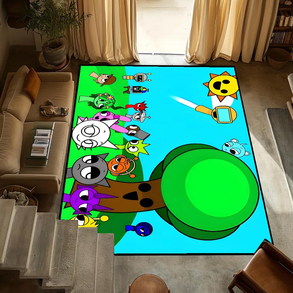 Door Mat Anti-Slip Kitchen Bedroom Game Handmade Tufted Rug I-Incredibox Carpet Living S-Sprunki Room Entrance Decoration