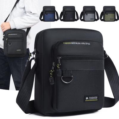 Bolso de mano informal de moda para hombre, ligero, Oxford, pequeño, bandolera elegante y con estilo.