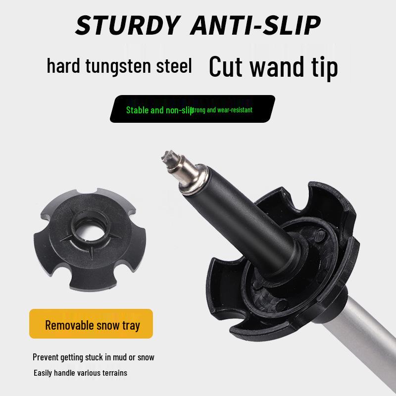 Lightweight Telescopic Aluminum Hiking and Trekking Poles - Folding Design for Outdoor Climbing and Walking