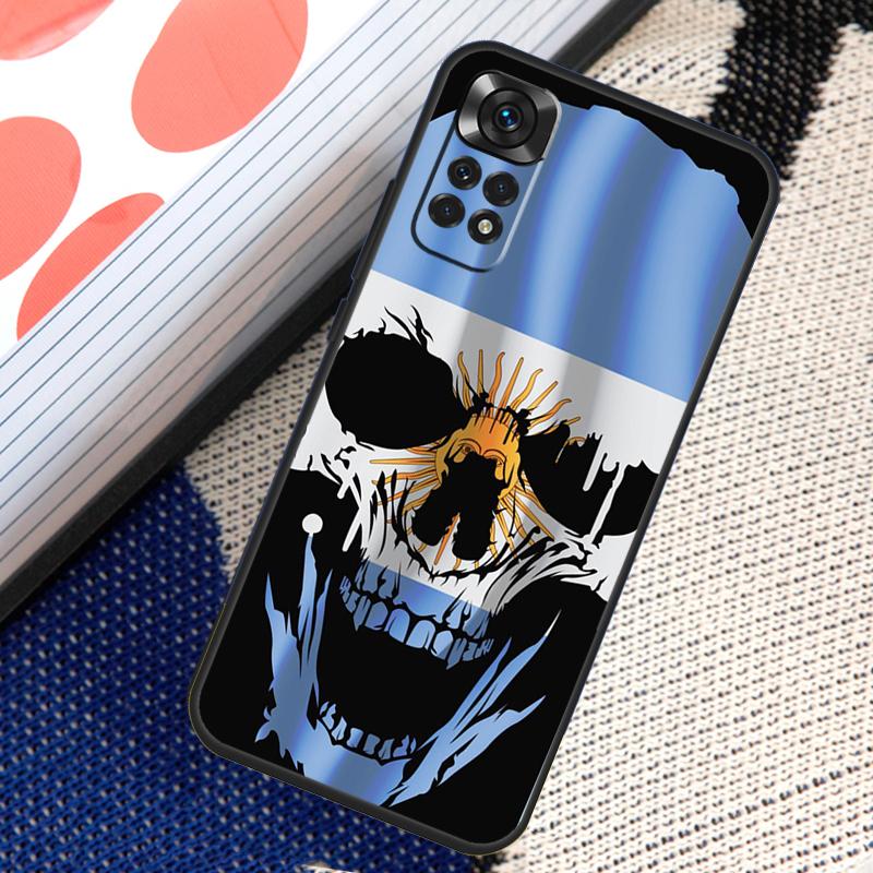 

Чехол с аргентинским флагом для Xiaomi Redmi Note 10 11 Pro 8 9 12 Pro 11S 10S 9S Redmi 9 10 12C 9C 10C задняя крышка Redmi Note 9S