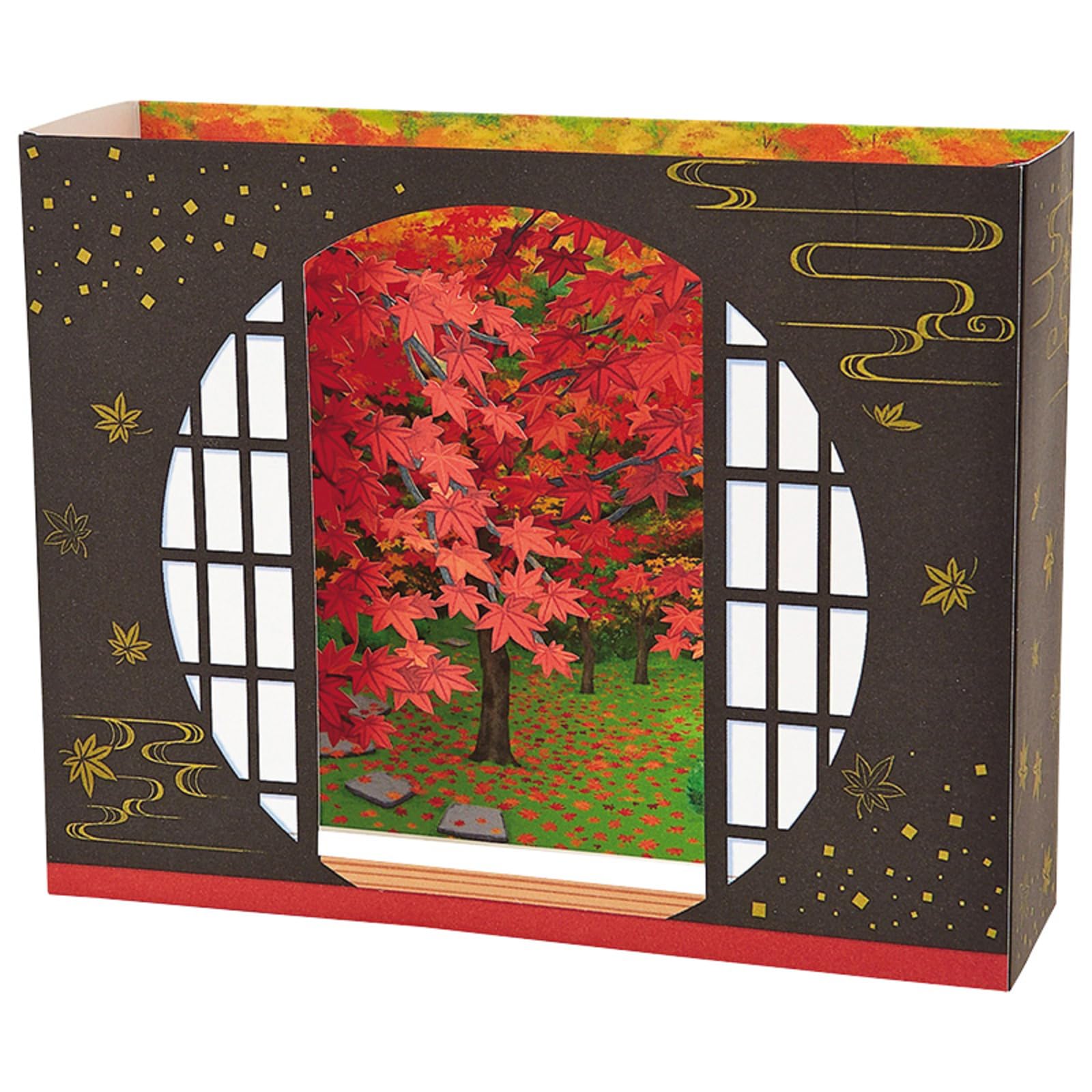 

Sanrio Message Round Window with Autumn Greeting Ships AU SANRIO 012815 Card, Autumn, Leaves, Card, Internationally, 17-3,