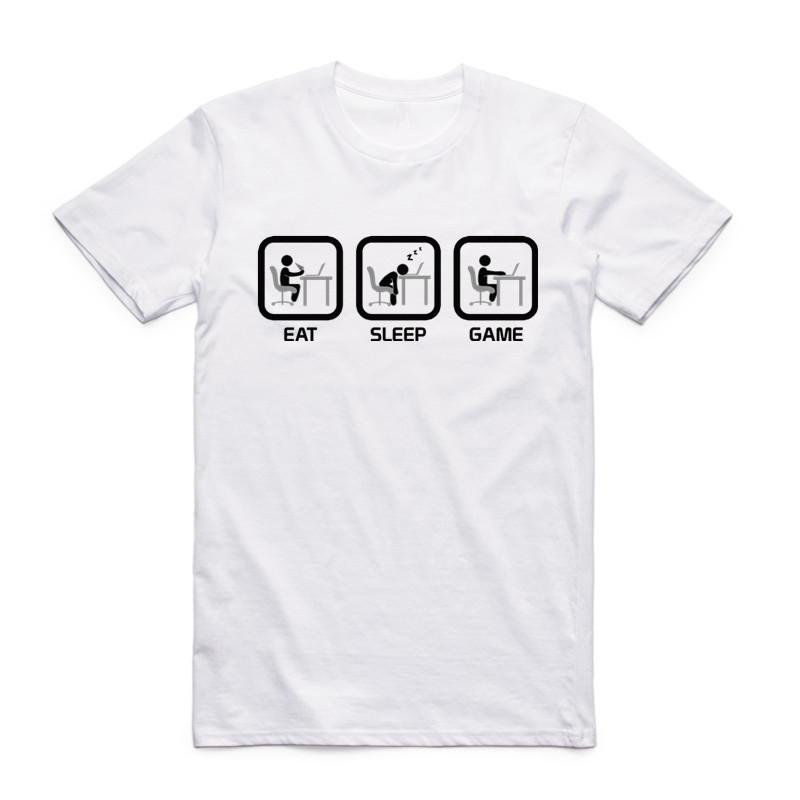 2019 Men Print Half Life 3 White T Shirt  Summer Fashion Short Sleeve O Neck Camisetas Funny Tops Casual Streetwear T-shirt