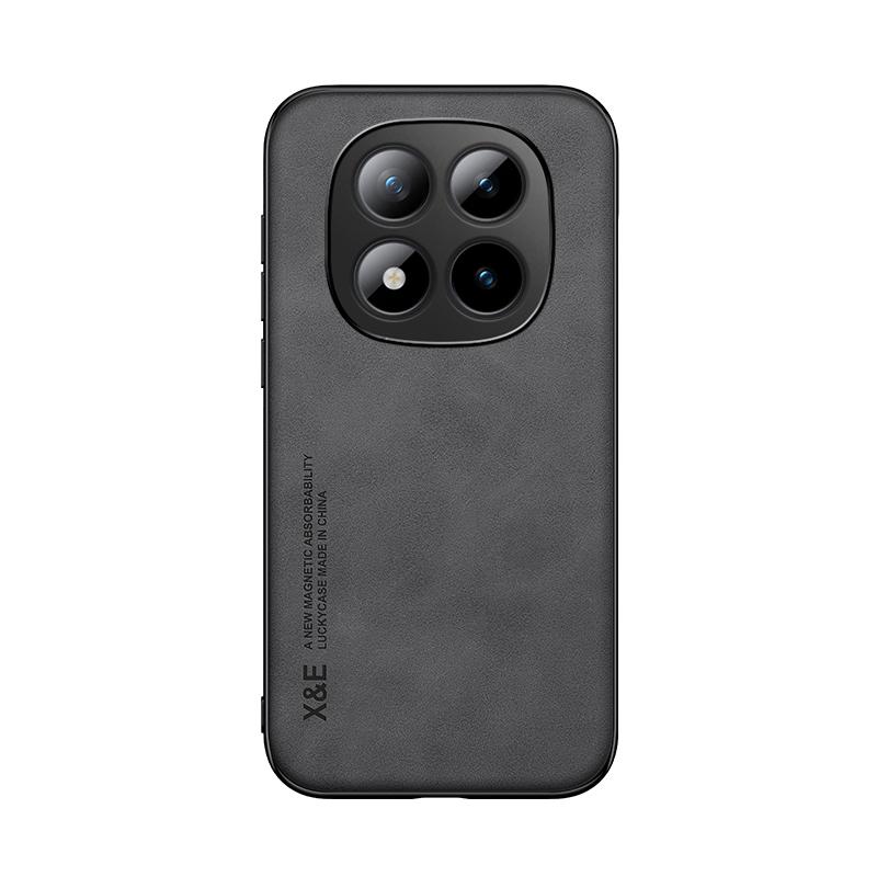 KEYSION Luxury Retro PU Leather Phone Case for Redmi Note 15 Pro + 5G Silicone+PC Shockproof Phone Cover for Redmi Note 15 4G 5G