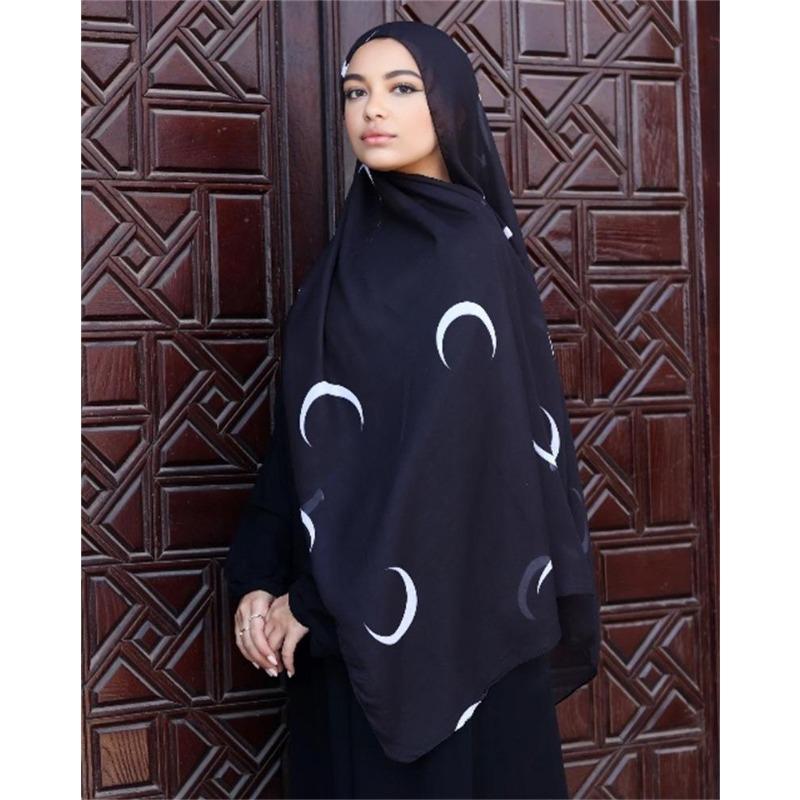 Watercolor Tie-Dye Scarf Shawl Travel With Polyester Long Scarf Turkey Middle East Headscarf