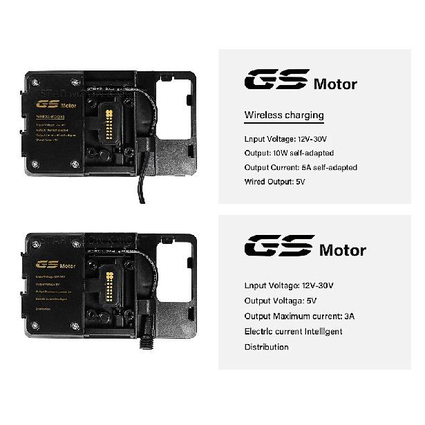 For BMW R1250GS ADV R1200GS F850GS F750GS F700GS F800GS Wireless Charger USB Navigation Mobile Phone Holder F900XR F900R S1000XR