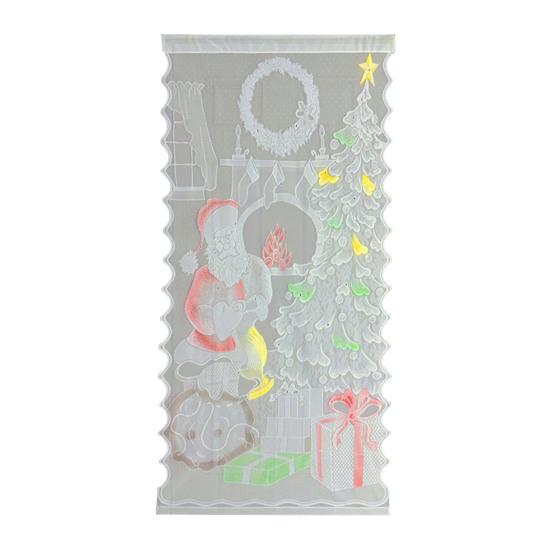 Vánoční stromek Závěsný panel Krajková zatemňovací závěs Dekorace Okenní dveřní závěs Závěs pro obývací pokoj Ložnice Domácí dekorace