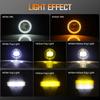 4 inch White Amber DRL LED Fog Light For Chrysler 300 Chrysler PT Jeep Wrangler TJ JK CJ-5 CJ-7 CJ-8 Front Bumper Driving Lamp