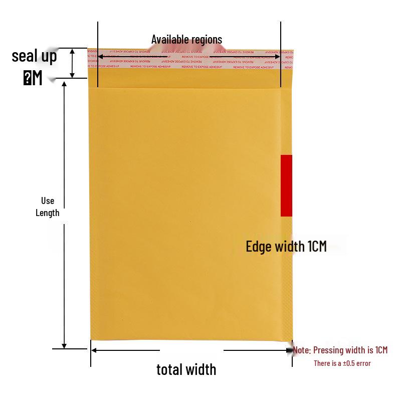 Kraft Bubble Mailer: Self-Adhesive, Foam-Cushioned Packaging for Clothing and Electronics