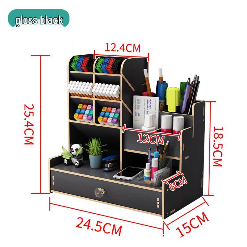 Nordic Creative Pen Holder Storage Box – Fashionable Desktop Ornament & Makeup Brush Organizer