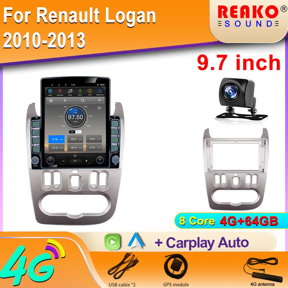 

9,7-дюймовый вертикальный экран Tesla Android для Renault Logan Sandero/Lada Largus/Dacia Duster Навигация GPS Мультимедийный проигрыватель 8 core 4GB+64GB
