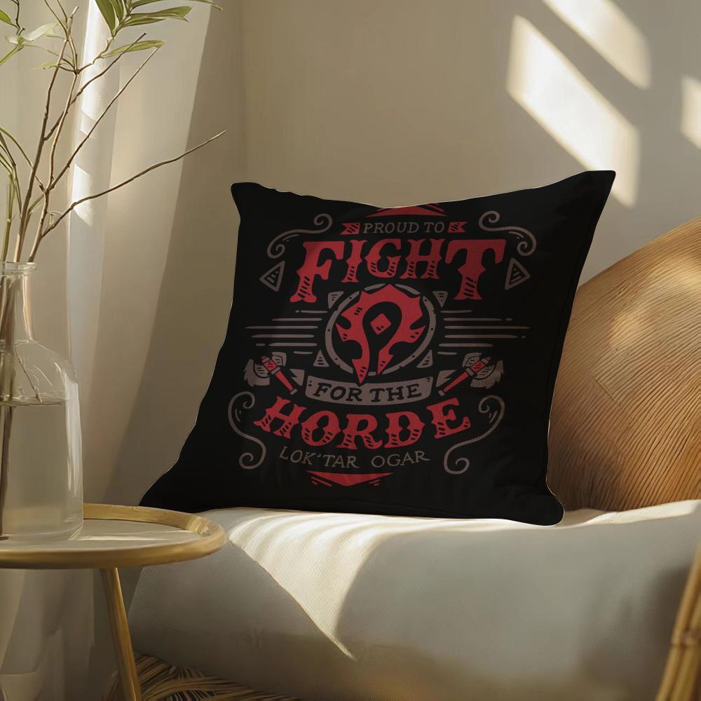 W-Worldofwarcraftgame Pillow Case Pillowcase, Double-Sided Printed, Sofa Cushion, Bedroom Headboard