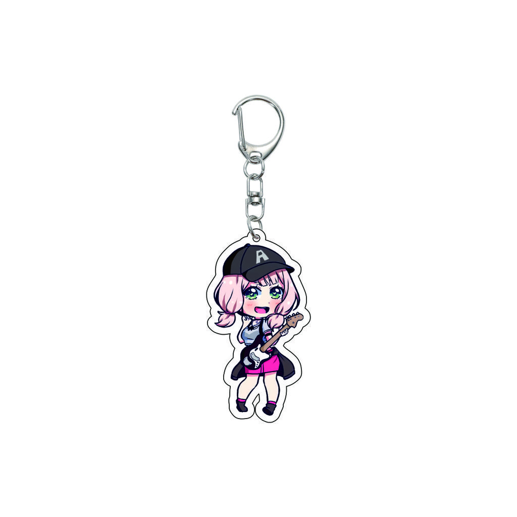55MM Anime banG Dream Keychain Toyama Kasumi/Saya Yamabuki/Hanazono Tae Key Chain Acrylic Model Plate Christmas Gifts