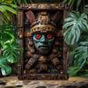 Vintage Aztec Metal Wall Decor Tin Sign Easy Hang Durable Pool Office Room Aluminum Art