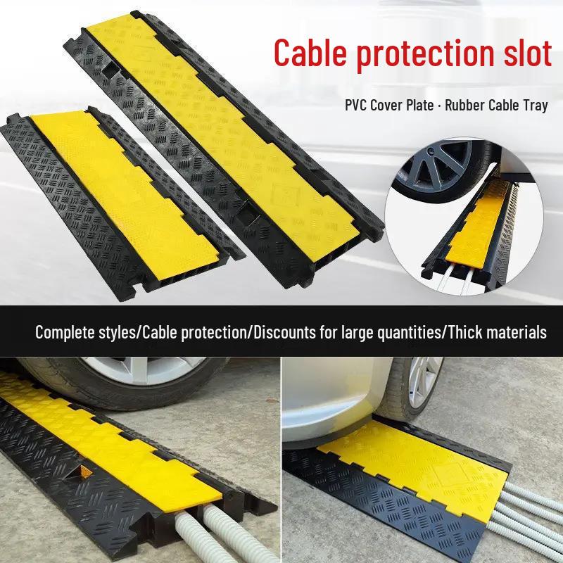 PVC Cable Protector: Outdoor Stage Floor, Anti-Pressure, Road/Truck Trench, Speed Bump