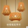40cm Wooden Chandelier E26/E27 Wooden/Black Veneer Ceiling Light Southeast Asian Japanese Style for Hotel Bedroom Restaurant
