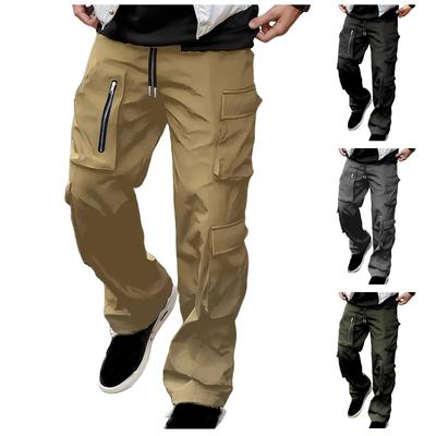 Ανδρικό Casual Ρούχο Εργασίας Παντελόνι, Χαλαρό Casual Παντελόνι Πολλών Τσεπών, Μακρύ Παντελόνι