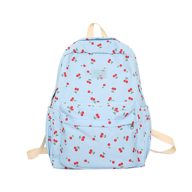 Sommer Neu Koreanischer Streetstyle Trend Studenten Nylon Rucksack Frisches Obst Lässig Paar Rucksack