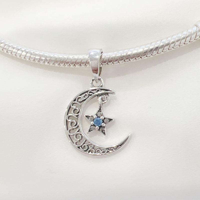 Nowy Srebro Próby S925 Platerowany Koralik Me Serii Miłość Koniczyna Gwiazda Wisiorek Zawieszka Pasuje Oryginalna Bransoletka Kobiety Biżuteria DIY